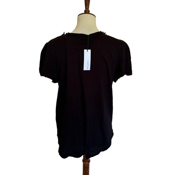 Michael Stars Tate Fabric Mix Tee - Picture 3 of 5